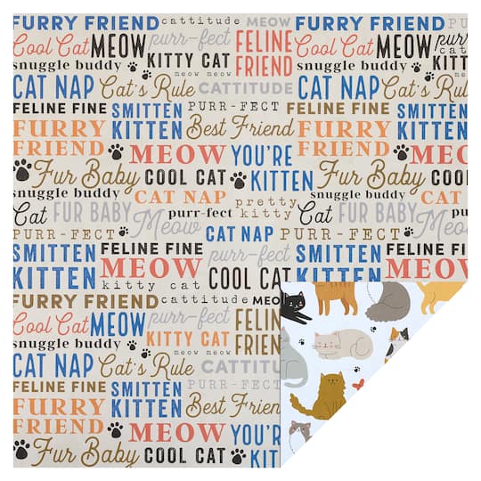 Cats Double-Sided Cardstock Paper by Recollections&#x2122;, 12&#x22; x 12&#x22;